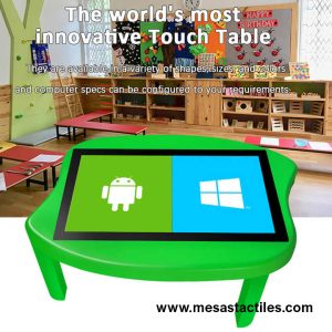 mesa interactiva con pantalla tactil de 32 pulgadas