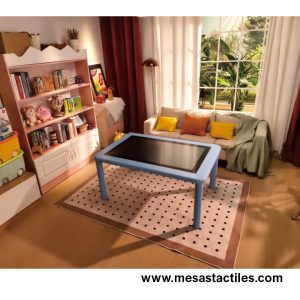 mesa interactiva en un salon de casa